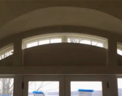 Bottom Up Arched Roller Shade