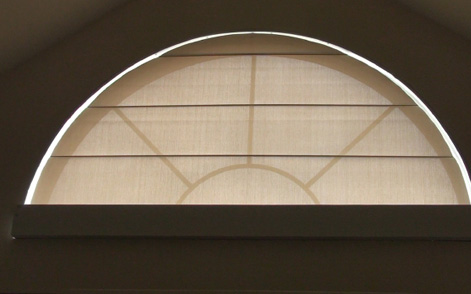 Motorized Arched Roller Shades